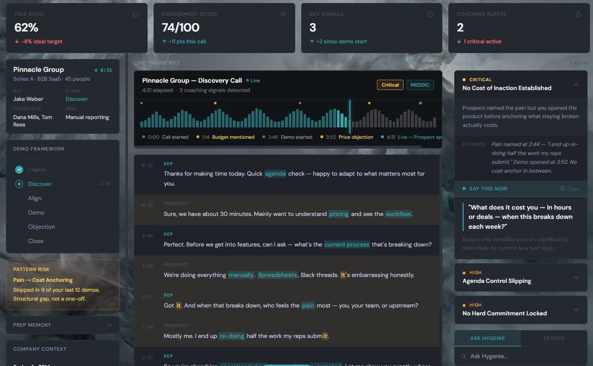 Hygenie product screenshot